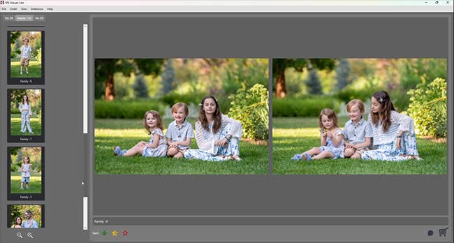 Two photographs side by side in IPS Viewer
